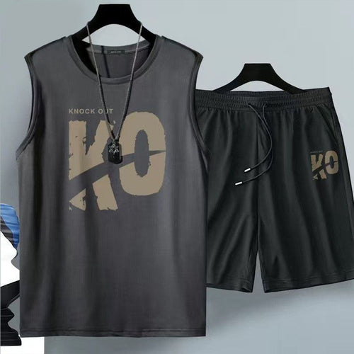 Ensemble KO gris anthracite – débardeur et short