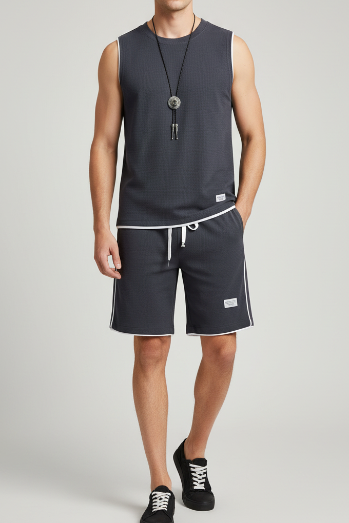 Ensemble gris sur mannequin
