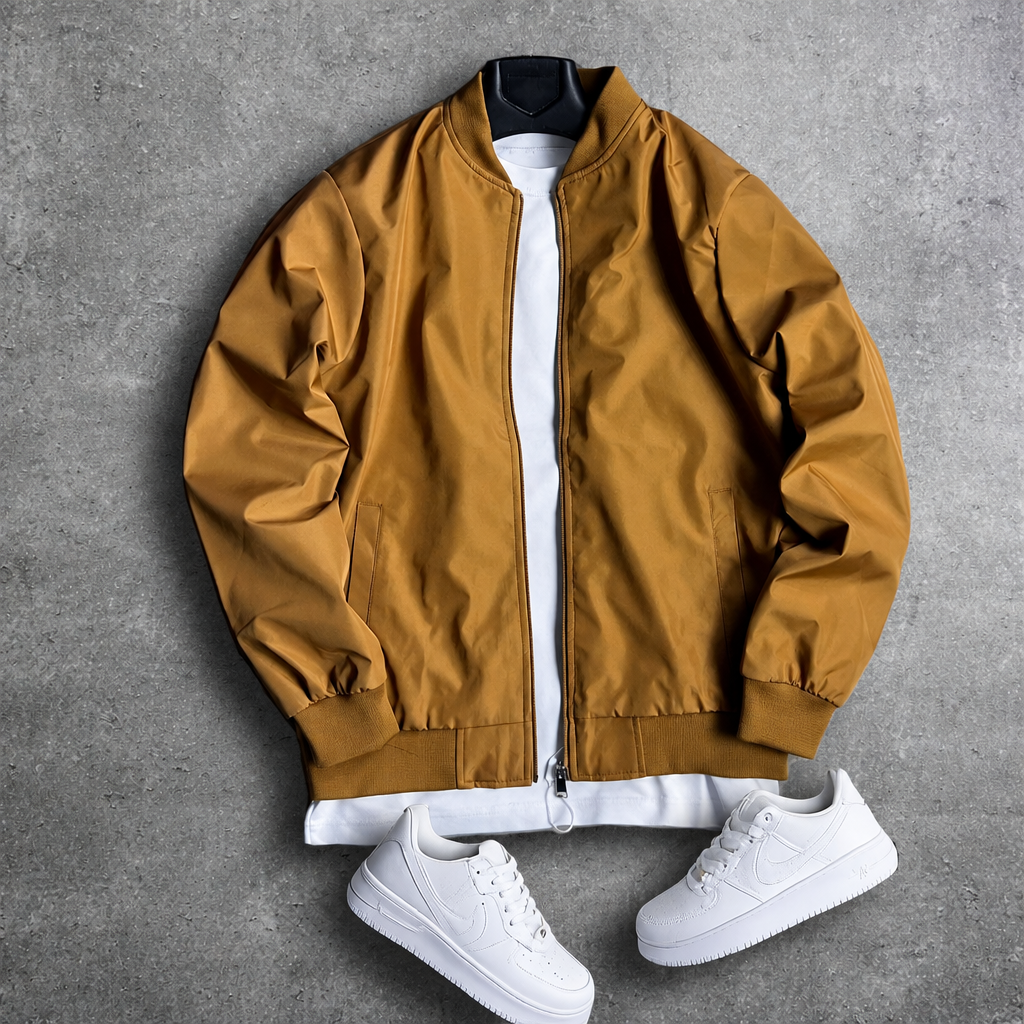 Veste sport chic marron sans logo