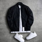 Veste sport chic noire sans logo
