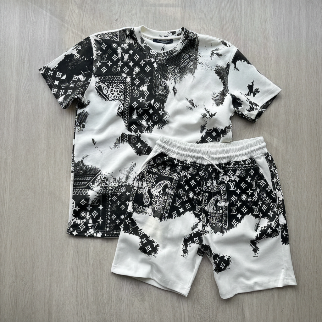 Set blanc noir