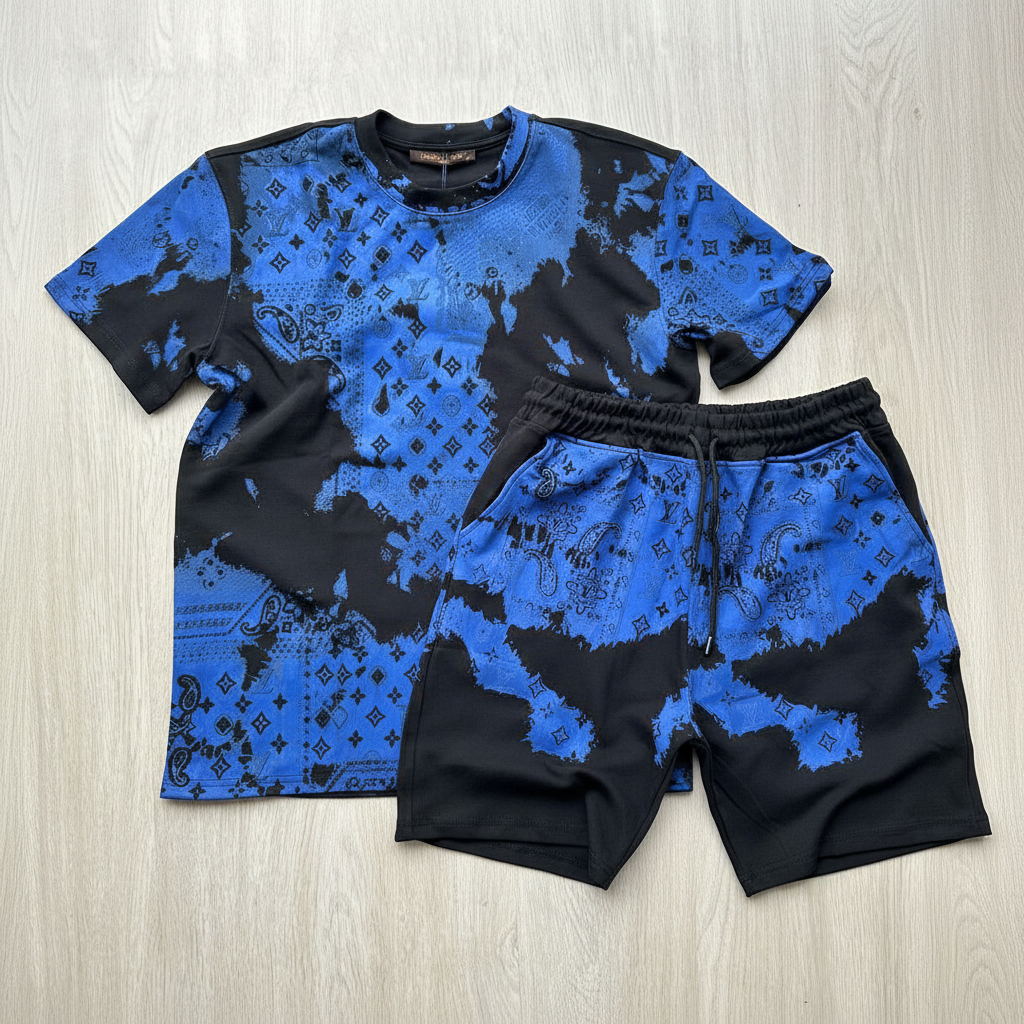 Set bleu noir