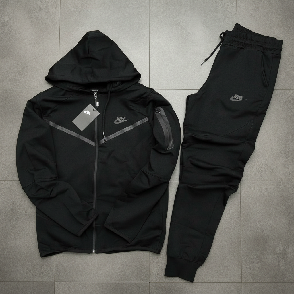 Survêtement Nike Tech Fleece Noir sans watermark