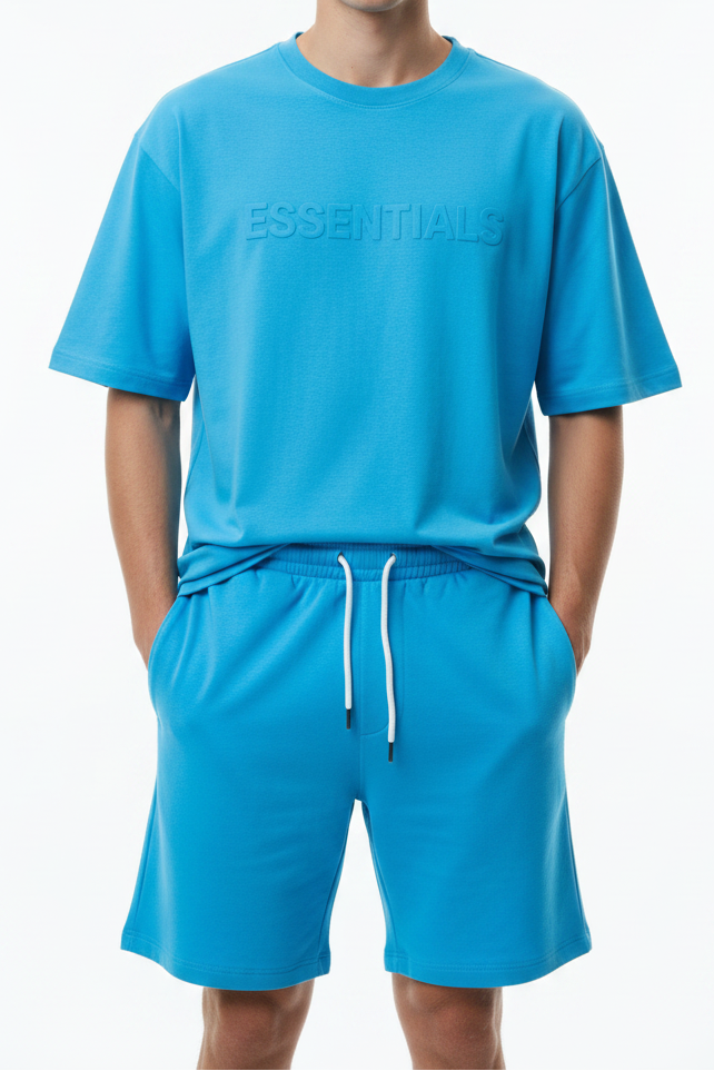 Tenue sport homme bleu ciel premium